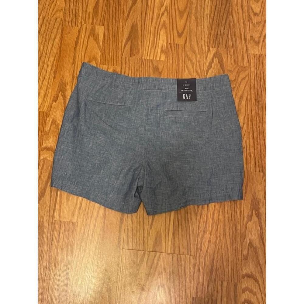 NEW GAP Women’s 5” Chambray Shorts Size 14 - Picture 2 of 7